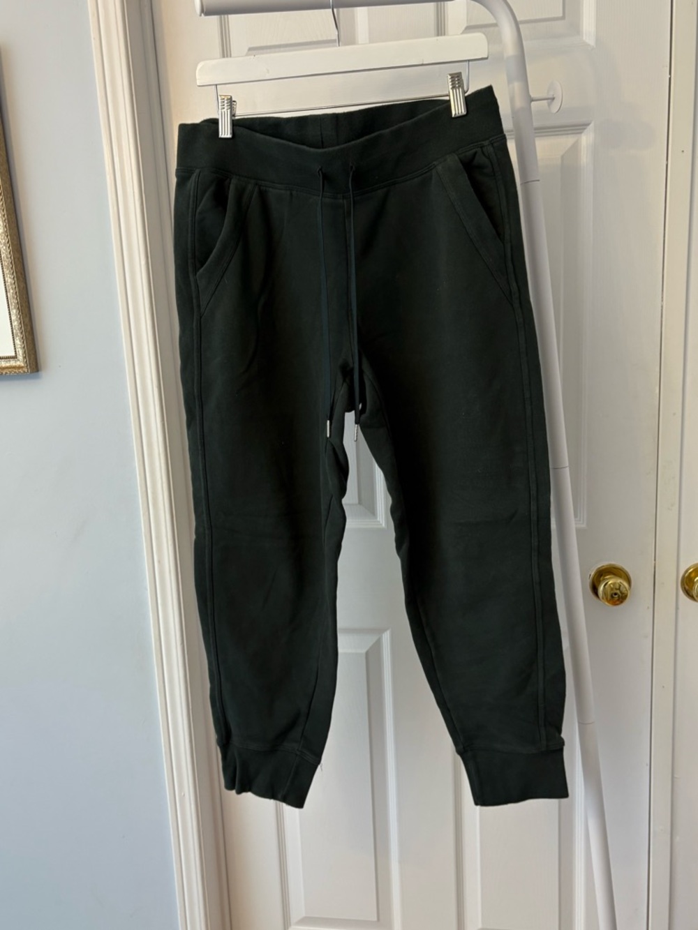 Lole Green Highrise Ankle Sweatpants Size Large Cotton - Picture 2 of 8